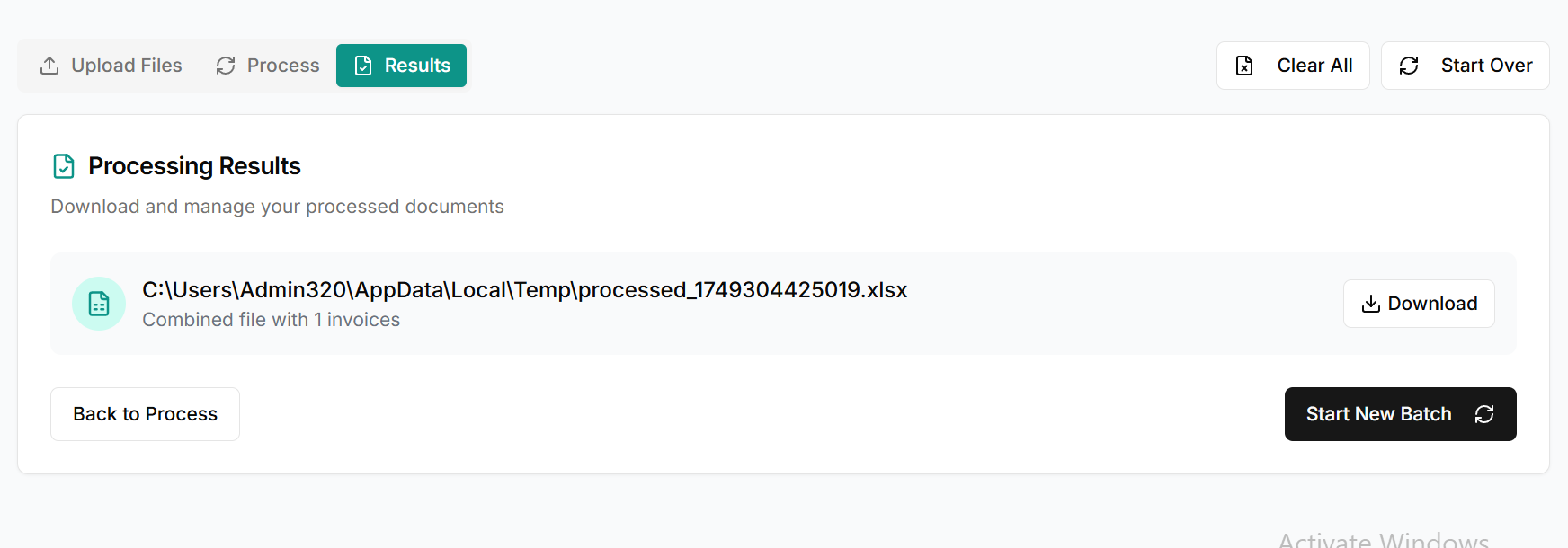 Data processing illustration